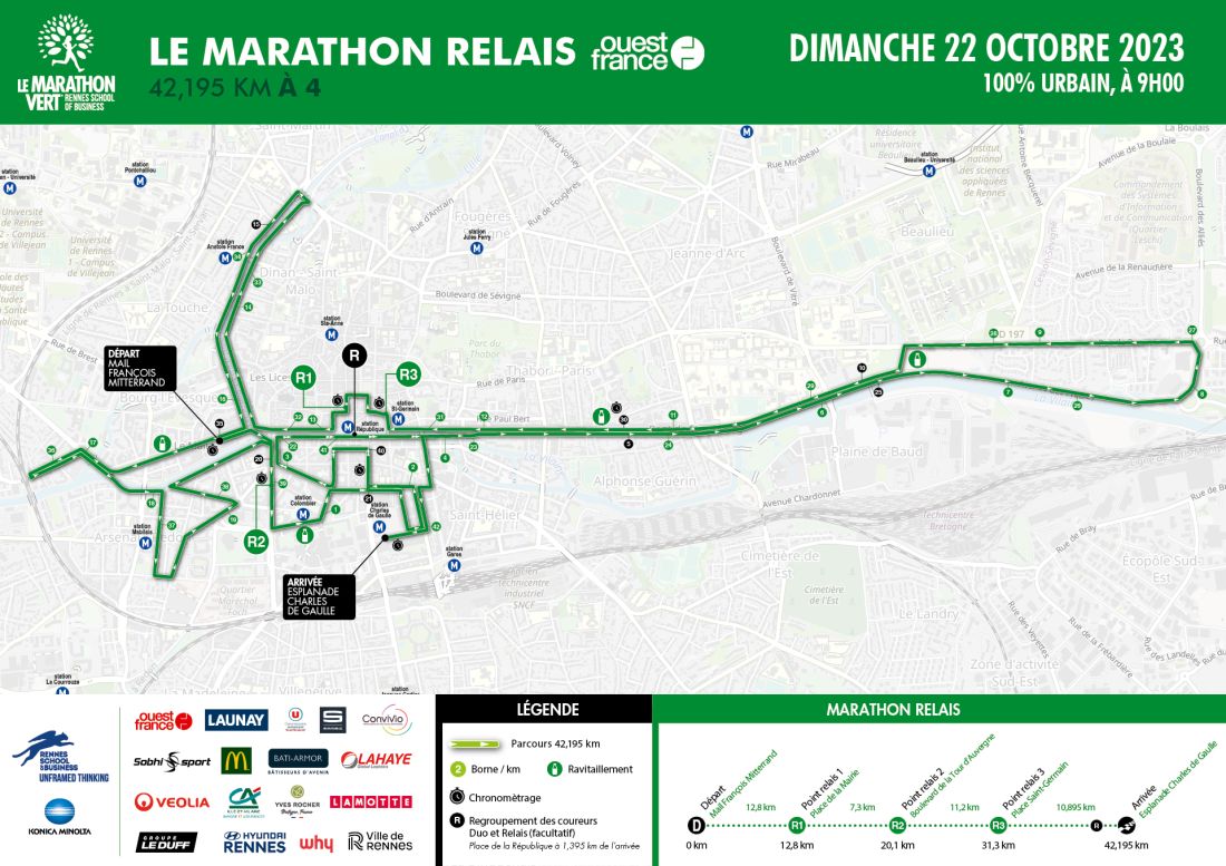 Parcours Marathon Relais 2023