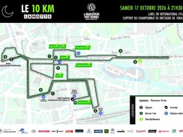 [Parcours 10 km] L’heure de la révélation du parcours a sonné. 🔔 
Découvrez le parcours de 10km Lamotte, avec un départ au Mail François Mitterrand et une...