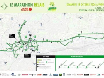 [Parcours Marathon Relais] On vous dévoile le parcours du Marathon Relais Ouest-France. 👀 À vos équipes ! 42,195 km à parcourir en relais à travers les rues...